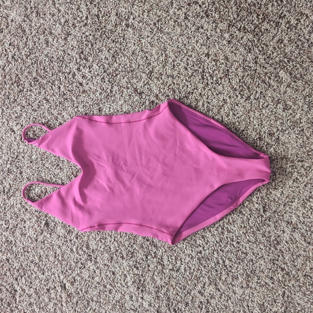 Left On Friday Pink Sunday one piece suit